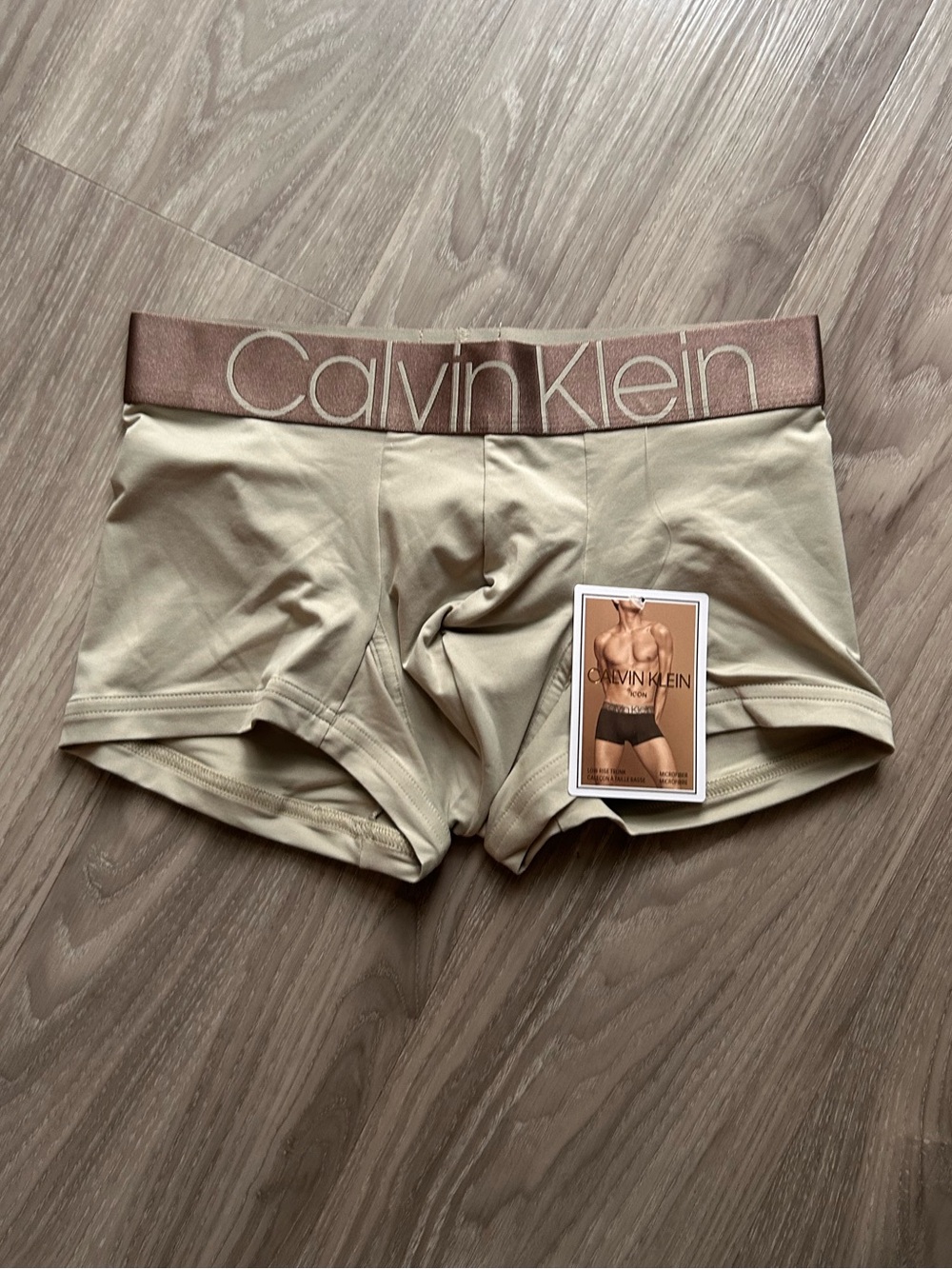Calvin Klein | Icon Micro Low Rise Trunks in Grey Moss (Small)